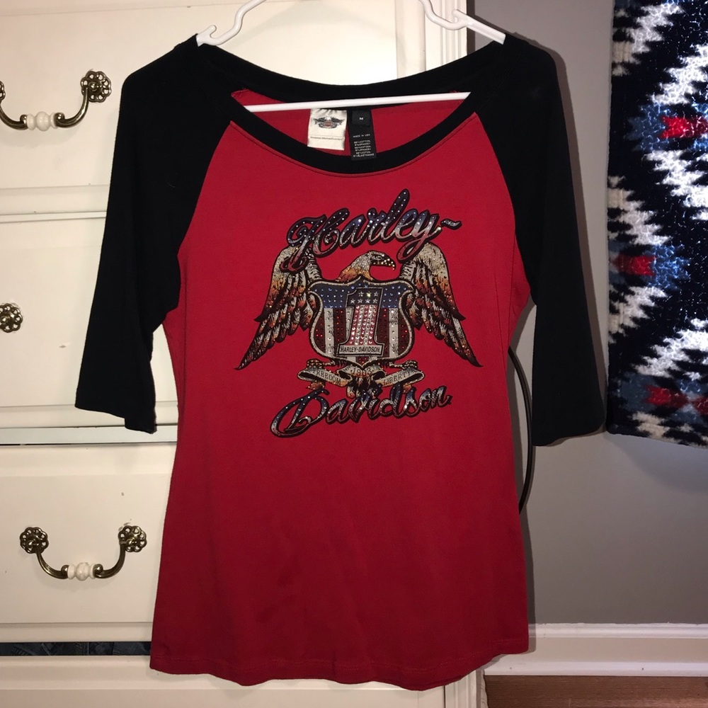 Harley Davidson 3/4 length sleeve